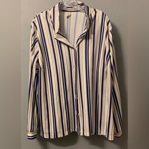 Striped Button-Up Shirt